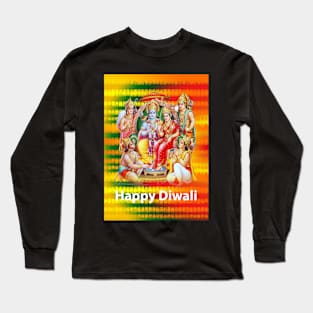 Happy Diwali Greeting Card Long Sleeve T-Shirt